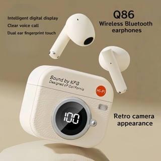 Tai nghe nhét tai Bluetooth Q86 không dây, màn hình pin kỹ thuật số, chất lượng giọng nói con người có độ trung thực cao, giao tiếp rõ ràng