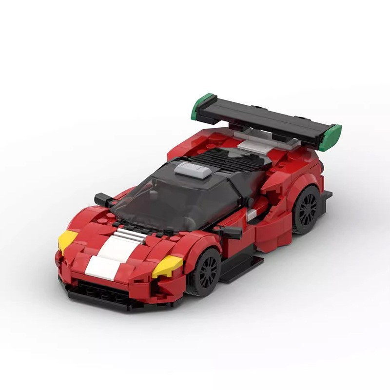 MOC-90455 Tương Thích Lego Ferrari 488 GT3 Xe Thể Thao Mô Hình Xếp Hình Lắp Ráp Khối Xây Dựng Bé Tra