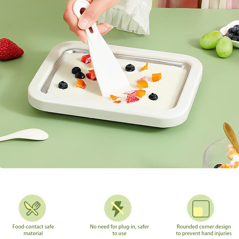 Ice cream machine stainless steel household ice cream tray homemade DIY smoothies