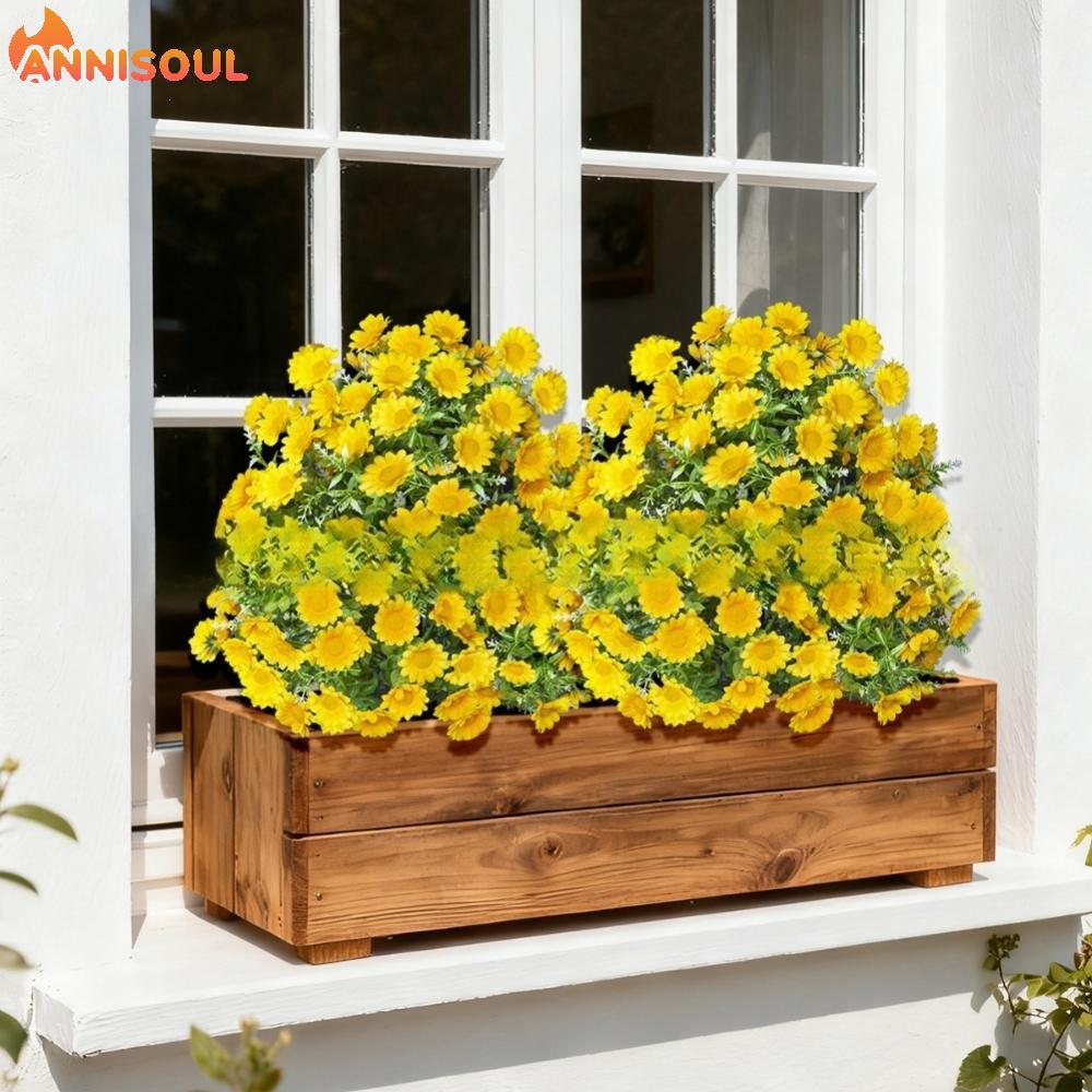 [NISO]Charming 55CM Daisy Lavender Artificial Flower Bouquet for Outdoor Decor