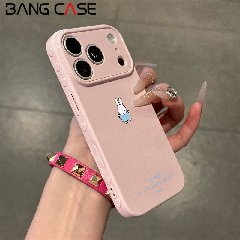 Side 3D Heart Macaron Color Phone Case for IPhone 17 16 15 14 13 12 11Pro Max Xr Xs Max Cartoon Miff