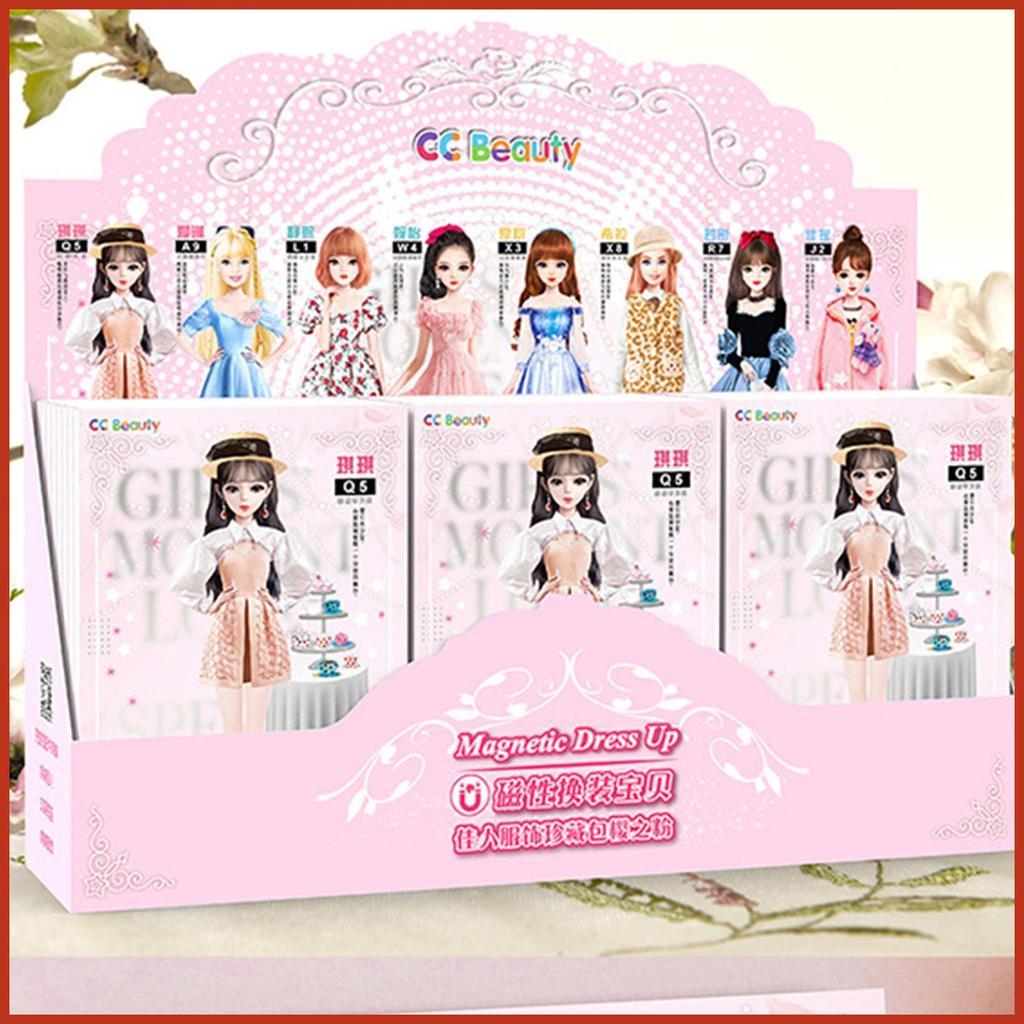Công Chúa Trang Điểm Búp Bê Giấy Sáng Tạo Ngộ nghĩnh Người Quần Áo Mặc Búp Bê Mầm Non Đồ Chơi Học Tậ