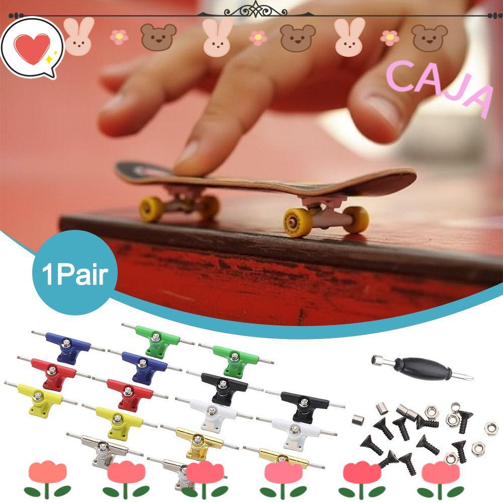 CAJA1 1 Cặp Giá đỡ sàn chịu lực, Bu lông xe tải Mô hình Fingerboard Truck, 32mm với các bộ phận ván 