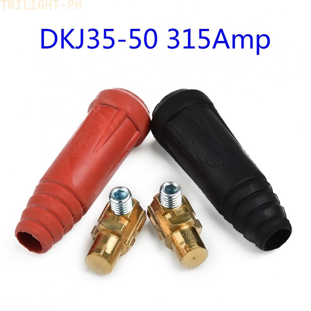 Cáp hàn DKJ35 50 Bảng kết nối Amp TIG Quick Fit Cặp đen đỏ