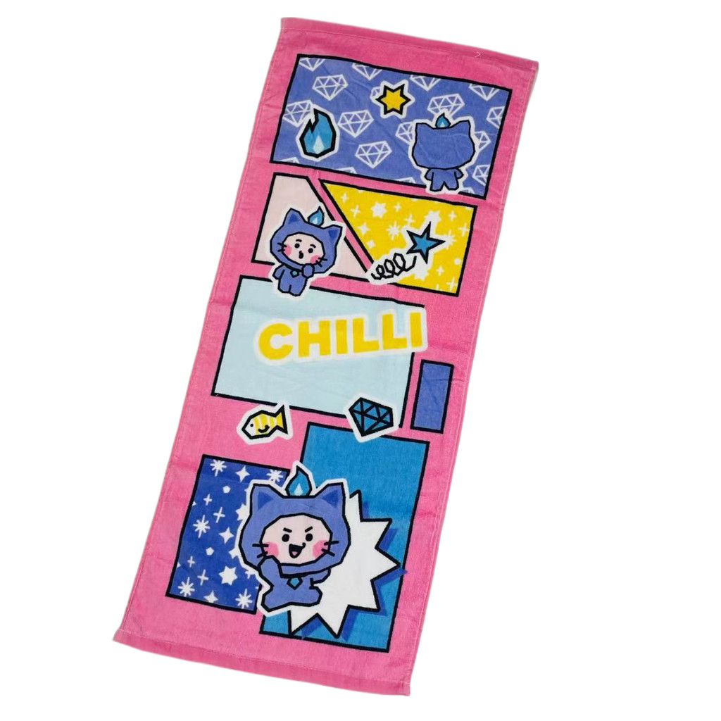 Miễn Phí Vận Chuyển Hàng Có Sẵn TRUZ TREASURE Bộ Sưu Tập Series Hoạt Hình Dễ Thương Khăn Mặt Cotton