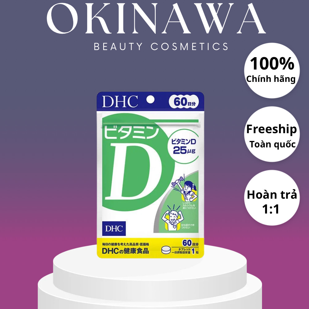 Viên uống DHC bổ sung Vitamin D 60 ngày 60 viên hỗ trợ miễn dịch, tăng cường sức khỏe