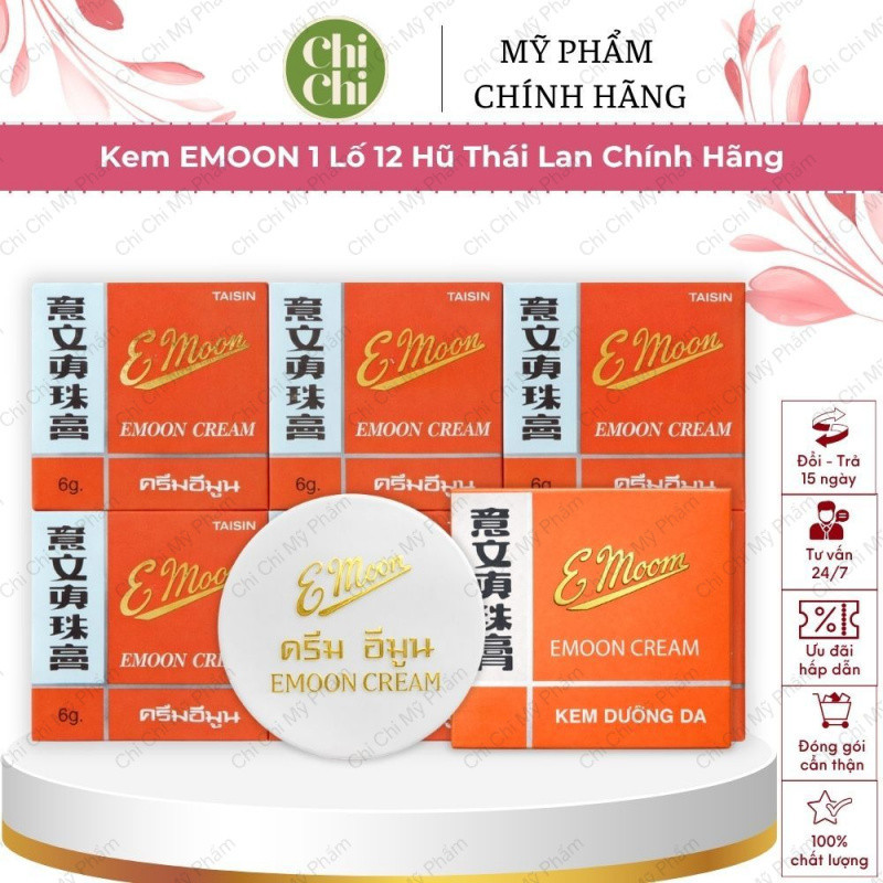 [Chính Hãng] Sỉ 1 Lố 12 Hũ Kem Emoon- Cốt Kem Dẻo Kích Bóng Da Body Cấp Tốc Bật Tông Chuyên Sâu Mờ T