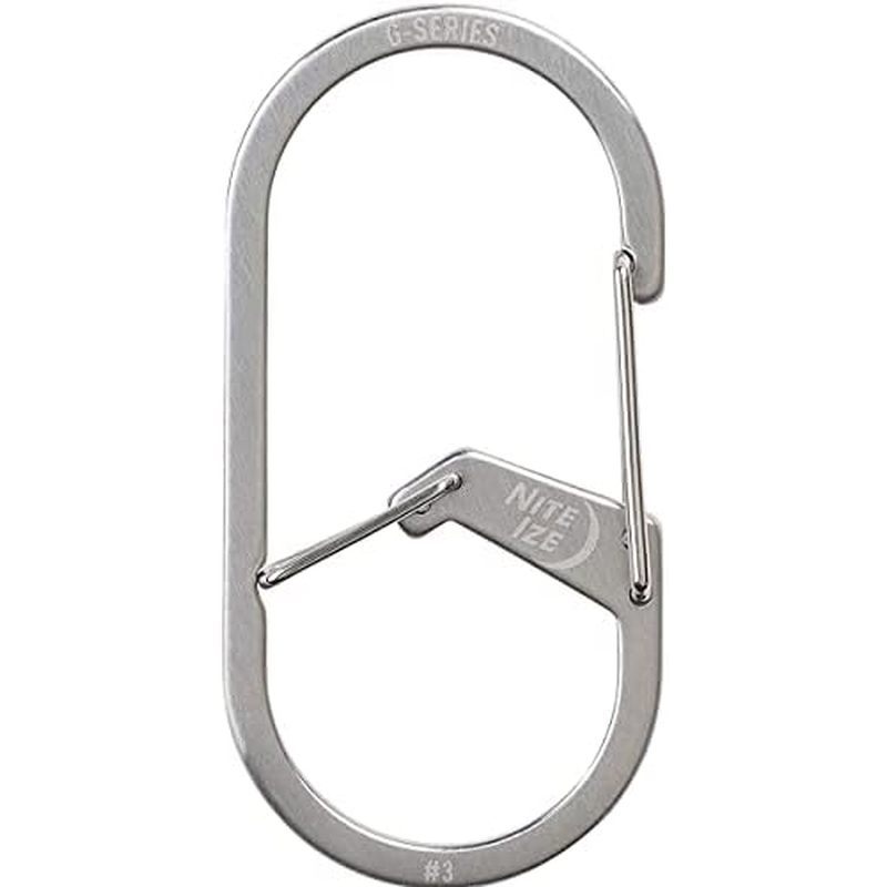 Carabiner buồng kép Nite IZE GS3-11-R6 G-Series, Kích thước #3 1 gói, thép không gỉ