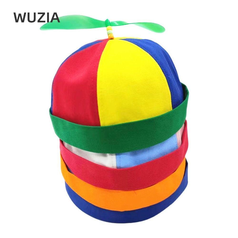 WUZIA Mũ Docker không vành, Tre Dragonfly Rainbow Beanie Street Hat, Cánh quạt máy bay trực thăng th