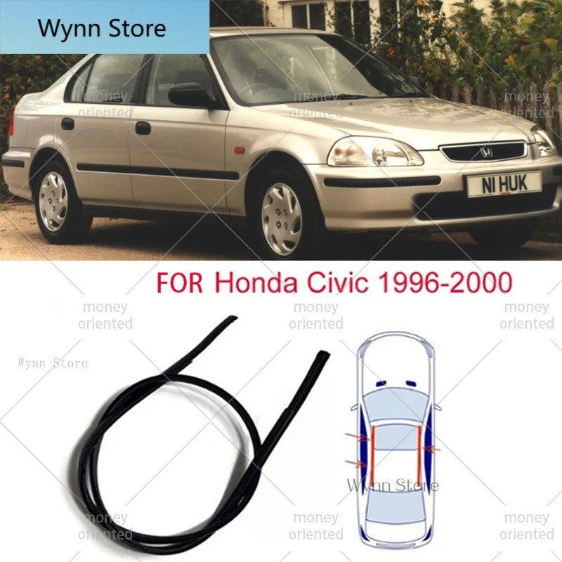 1 CHIẾC Mới CHO Honda Civic EK2 EK3 EK4 EK9 1996-2000 L + R Roof Seal Strip / Dải cao su nóc ô tô Wy