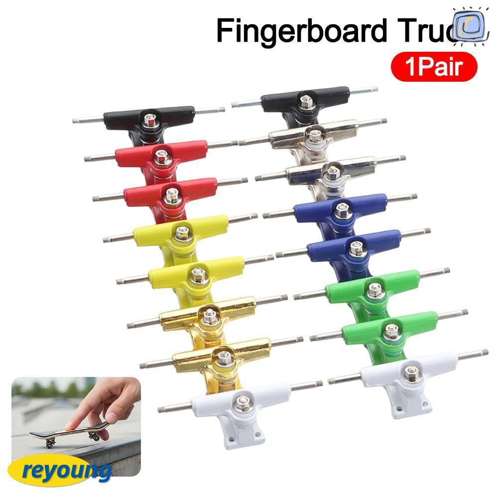 REYOUNG 1 Cặp Giá đỡ sàn chịu lực, Mô hình Bu lông xe tải Fingerboard Truck, Mini 32mm Đồ chơi sở th
