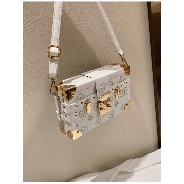 [Sản phẩm mới] Túi đựng hộp nữ in họa tiết cổ điển Túi đựng mỹ phẩm Niche sang trọng có giá trị cao cấp Túi vuông nhỏ Túi đeo vai [Bán chạy] angvn