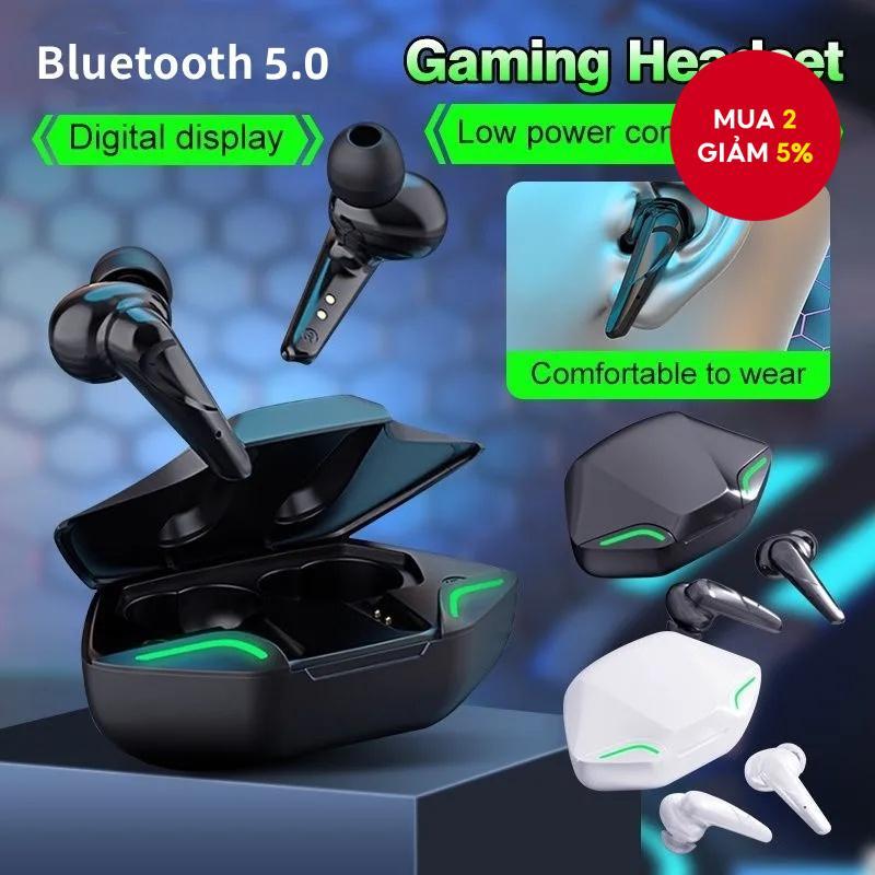 X15 Pro Tai nghe không dây chơi game TWS màu đen, mic thu âm, giảm tiếng ồn, âm thanh độ trung thực 