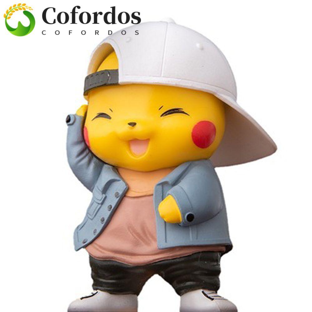 COFORDOS Pikachu Nhân Vật Hành Động Mô Hình Quà Tặng Trang Trí Xe Hơi Cosplay Pikachu Đồ Chơi Mô Hìn