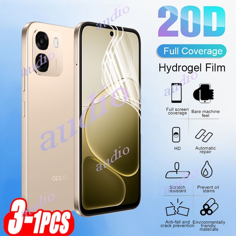 OPPO A6 5G 4G 3 Miếng Dán Hydrogel Bảo Vệ Toàn Diện 20D Cho Oppo A6 Pro A6x A6Pro OppoA6 5G 4G 2025 
