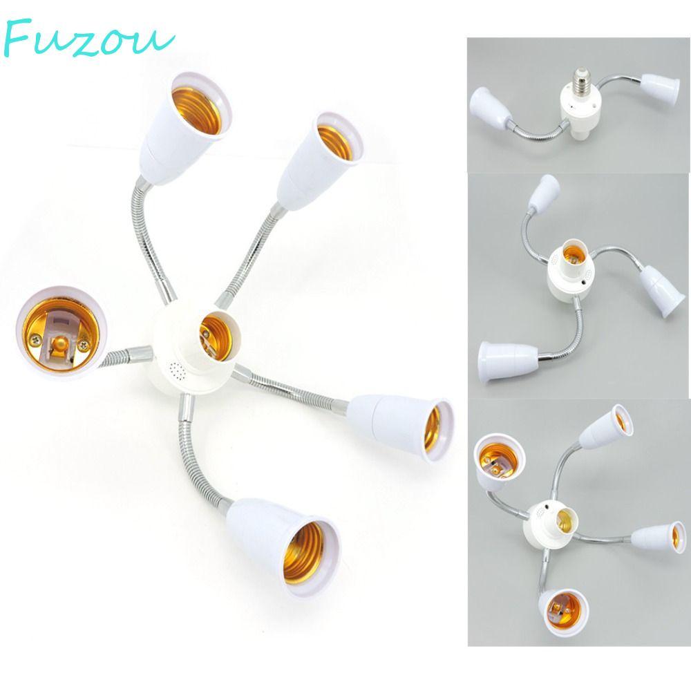 Bộ chia ổ cắm đèn FUJIOU E27, Bộ chuyển đổi bóng đèn có ống nối dài Bộ chuyển đổi giá đỡ đèn E27, có