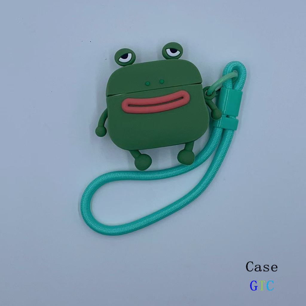 GTC Dành Cho GOOJODOQ J201 J206 J228 J229 Vỏ Tai Nghe & Dây Buộc Sáng Tạo Họa Tiết Ếch