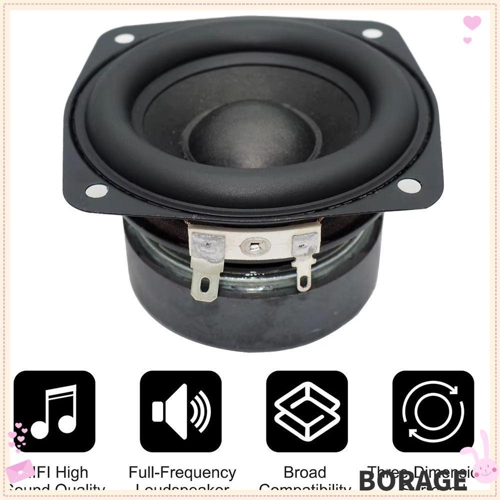 Loa siêu trầm BORAG, Loa trầm vuông âm trầm 2 inch 3 inch 4 Ohm 15W, Loa âm thanh toàn dải lồi Loa k