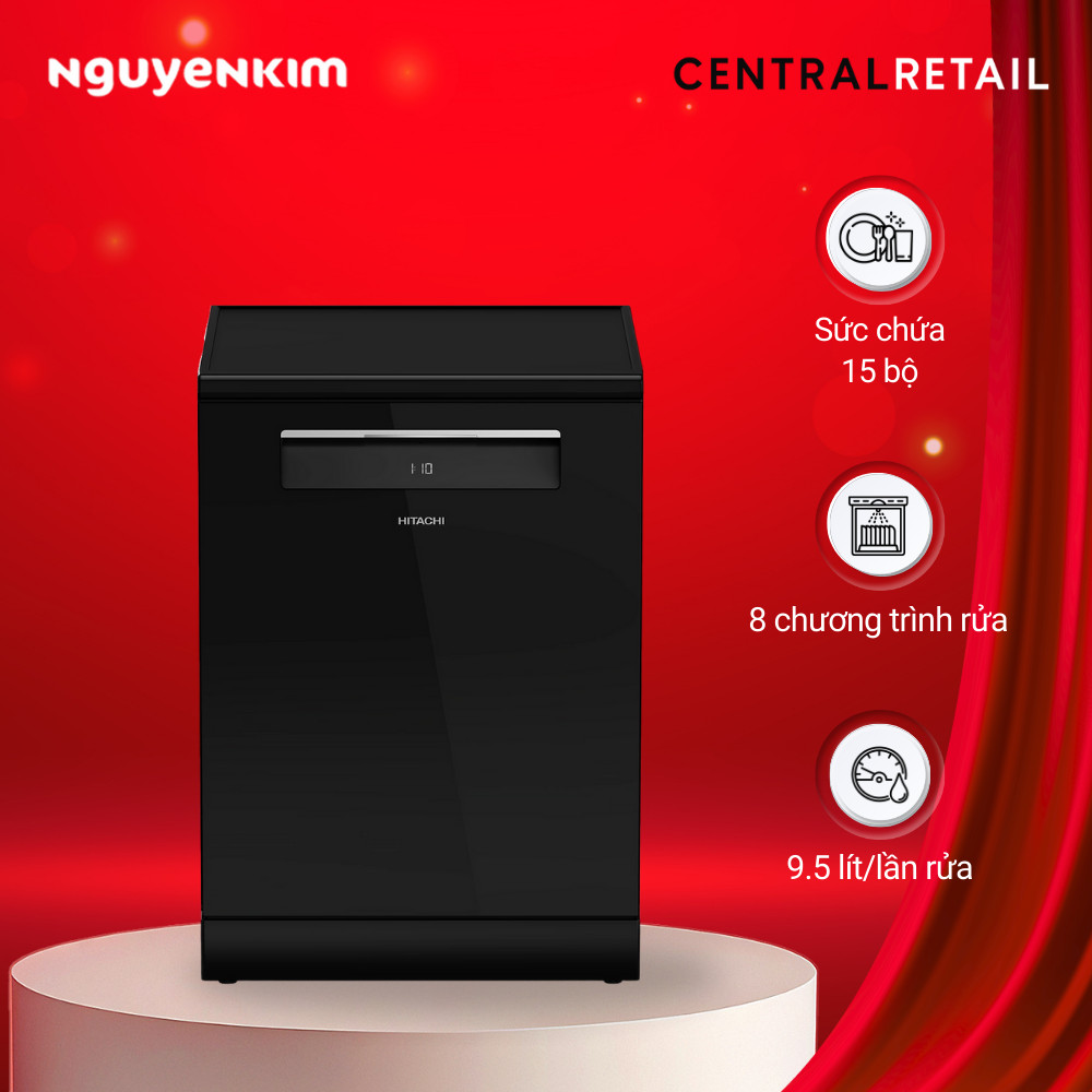 Máy rửa chén độc lập Hitachi HDF-F158CVGB