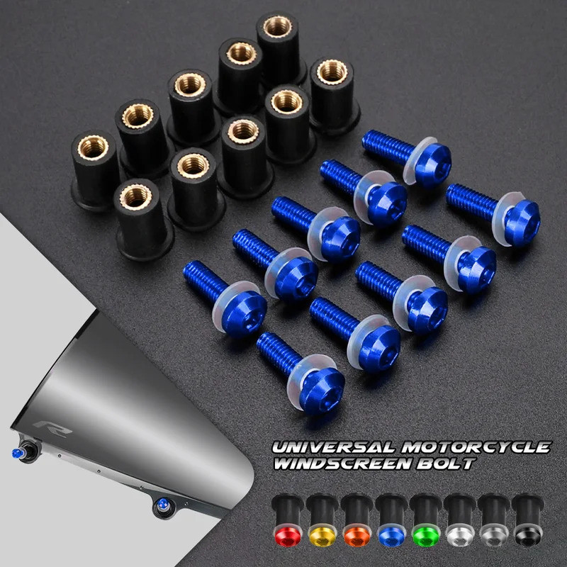 10 Chiếc Bu Lông Kính Chắn Gió Cho SUZUKI GIXXER155 250 SF GIXXER 155 150 SF 2020 2021 2022 2023 202