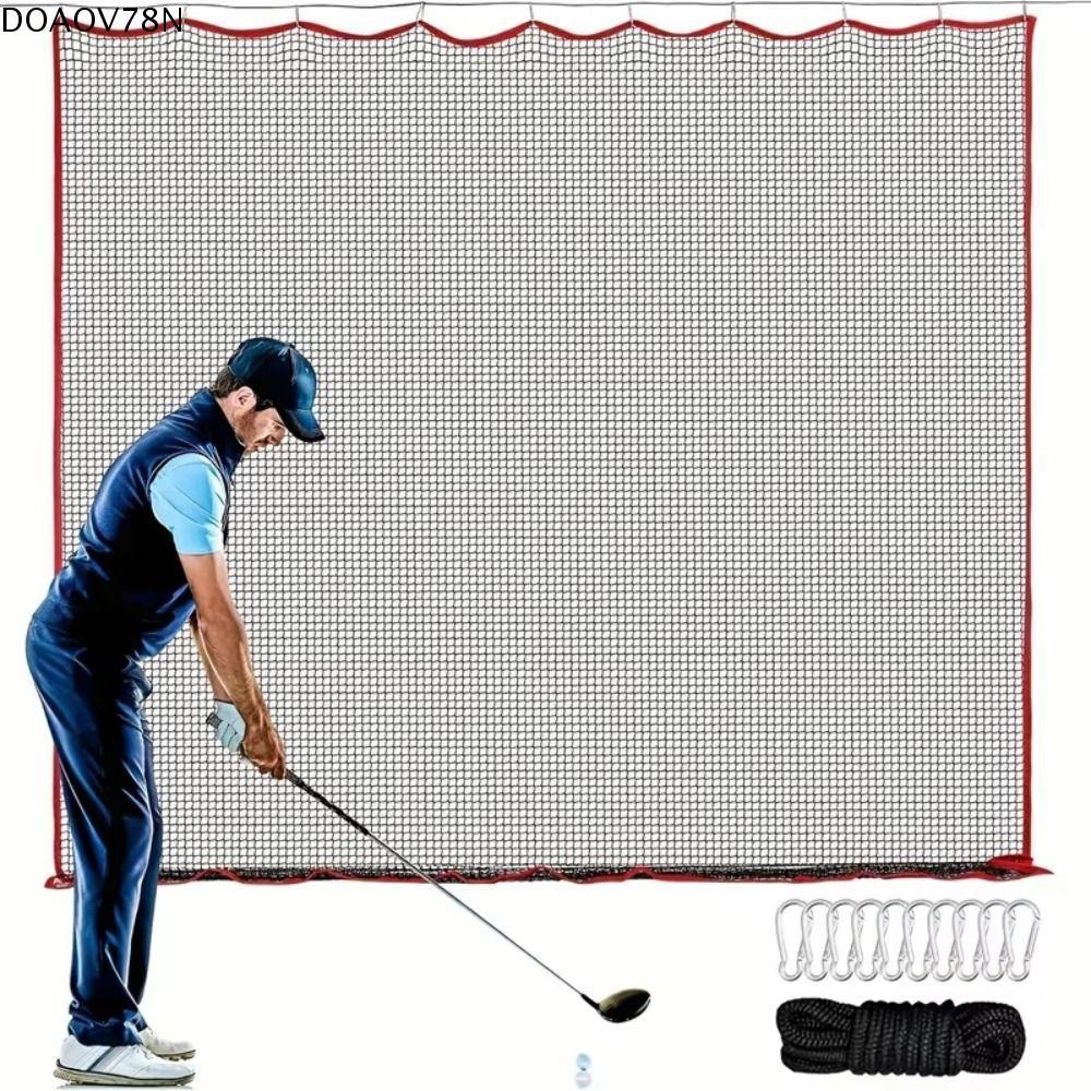 DOAOV78N Golf Ball Net, 10 X 10 Foot Hitting Barrier Golf Net, Nam Bố Cường Lực Cao Tác Động Cao 3 m