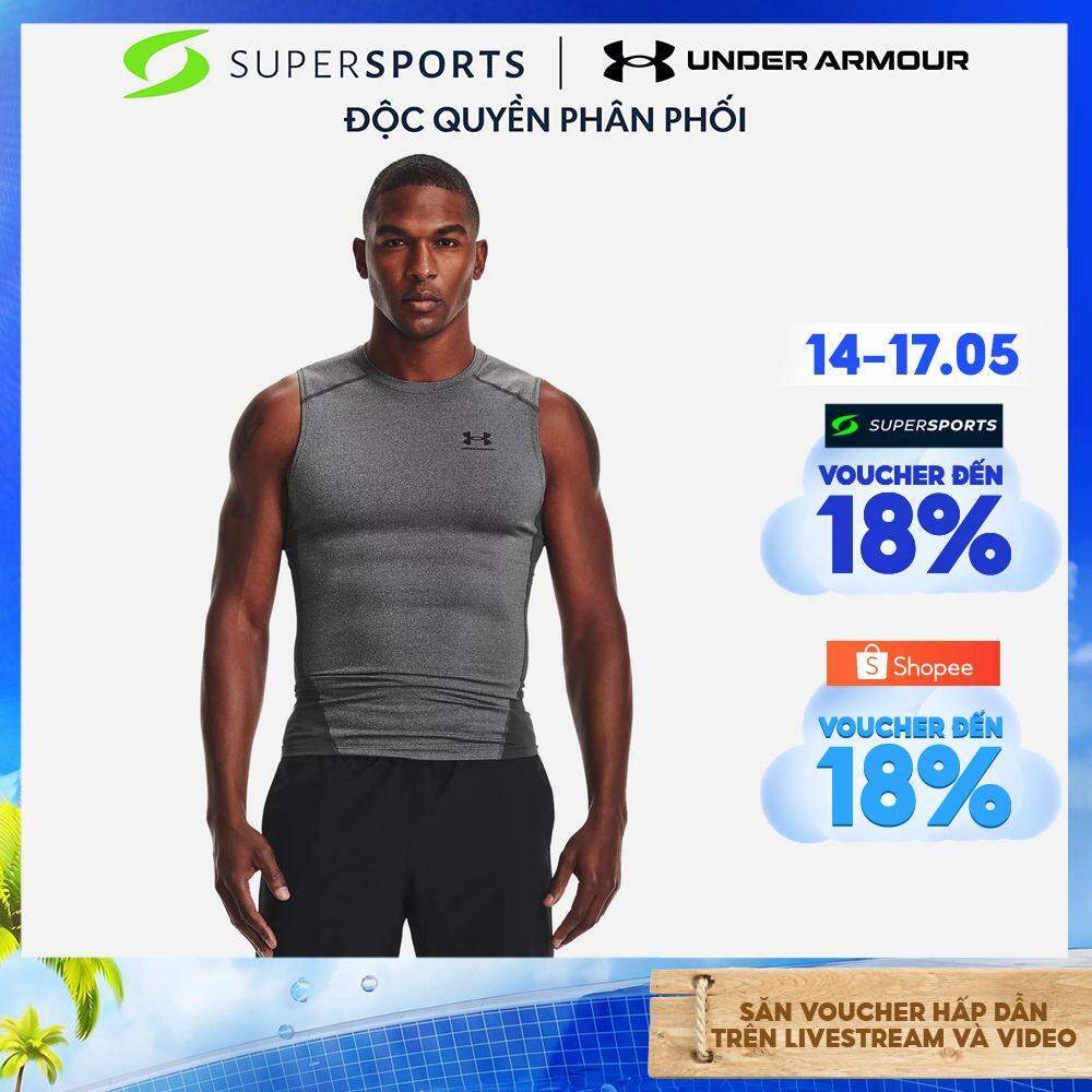 Áo Ba Lỗ Nam Under Armour Heatgear® Armour - Xám - 1361522-090