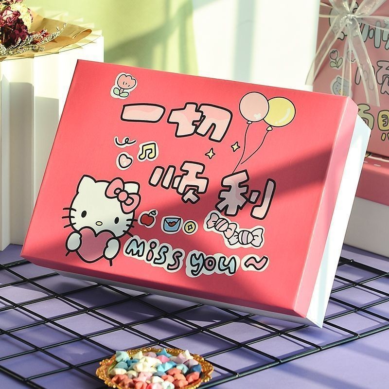 Hello Kitty ❈ ❈ ❈ ❈ 🍒 日 ❈ ❈ ❈ ❈ ❈ ❈ | Hộp Hello Kitty Quà Sinh Nhật Hộp Trống Lưu Niệm Packagin NRXE