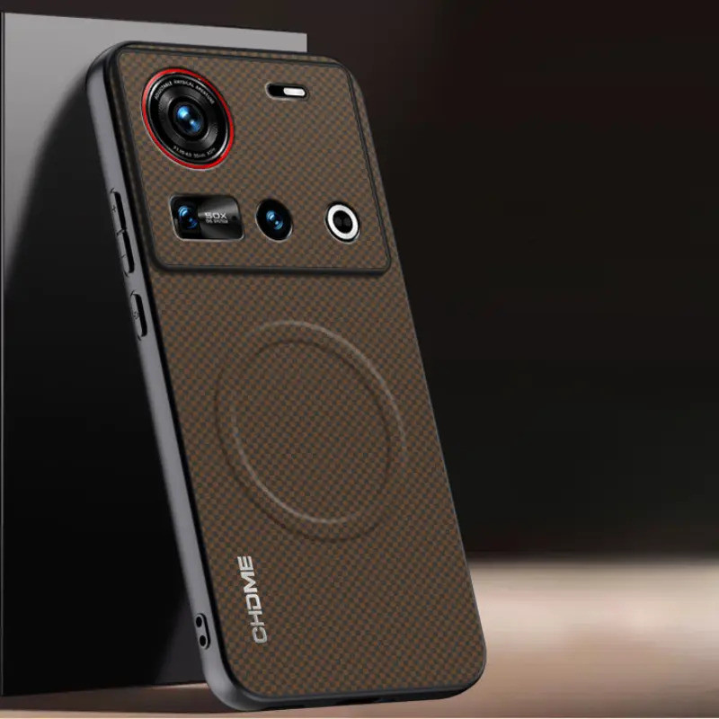 Da PU Từ Tính Dành Cho Nubia Z70 Ultra 5G Họa Tiết Ốp Lưng Silicon Bảo Vệ Điện Thoại Cho ZTE Nubia Z