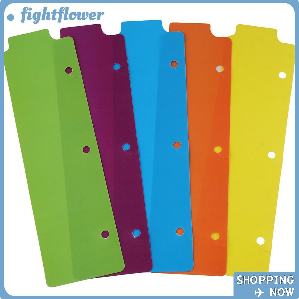 MOZIEKOL Binder Divider, Mini 3 Ring Bookmark, 5 Chiếc Notebook Nhựa Nhiều Màu Sắc Chia Tấm Văn Phòn
