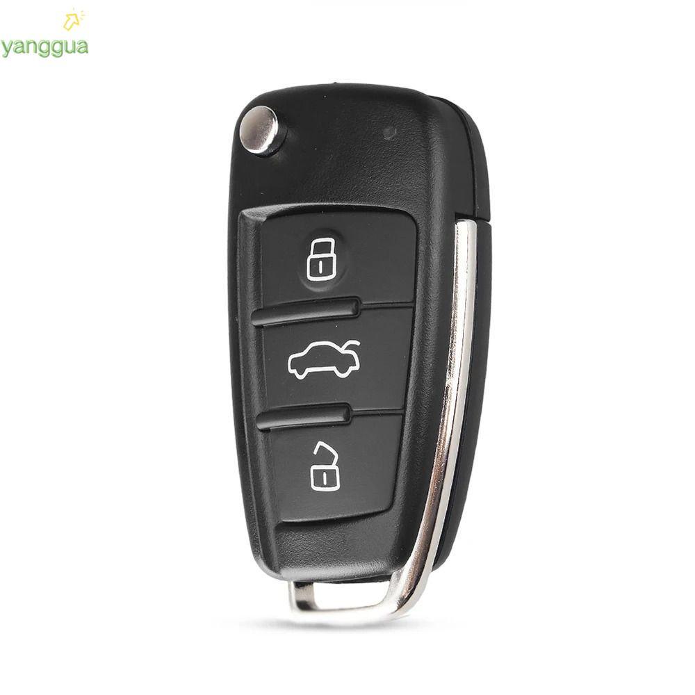 Chìa Khóa Từ Xa YANGGUA, Lật 3 Nút Chìa Khóa Ô Tô, Phụ Kiện Ô Tô Uncut Blade Key Shell cho Audi A2 A
