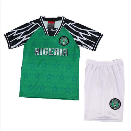 Jersey Retro Nigeria 1994-95 - Áo Thể Thao Cho Trẻ Em Size Từ 16 Đến 28