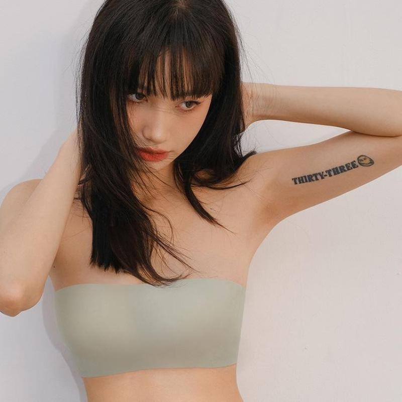 Women's Bras with Horizontal Fruit and Off Shoulder 2 Straps Lift Thin Foam Basic 4044