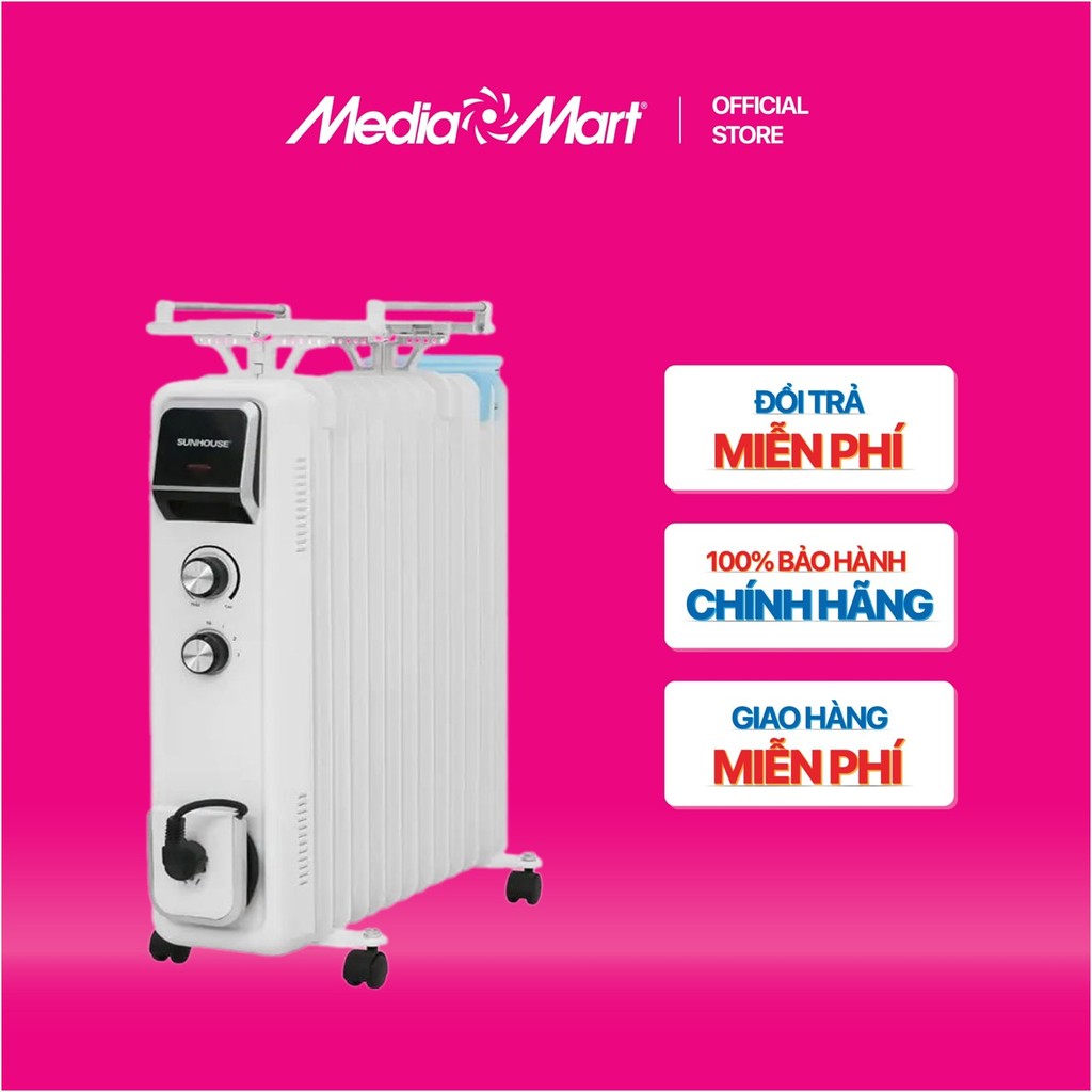 [MEDIAMART] - Sưởi dầu 13 thanh Sunhouse SHD7084 -giá phơi - FREESHIP,Bảohànhchínhhãng