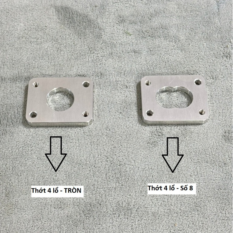 Mặt thớt chuyển co 4 lỗ dành cho xe Ex135/150 lên họng xăng bình xăng fi xăng cơ