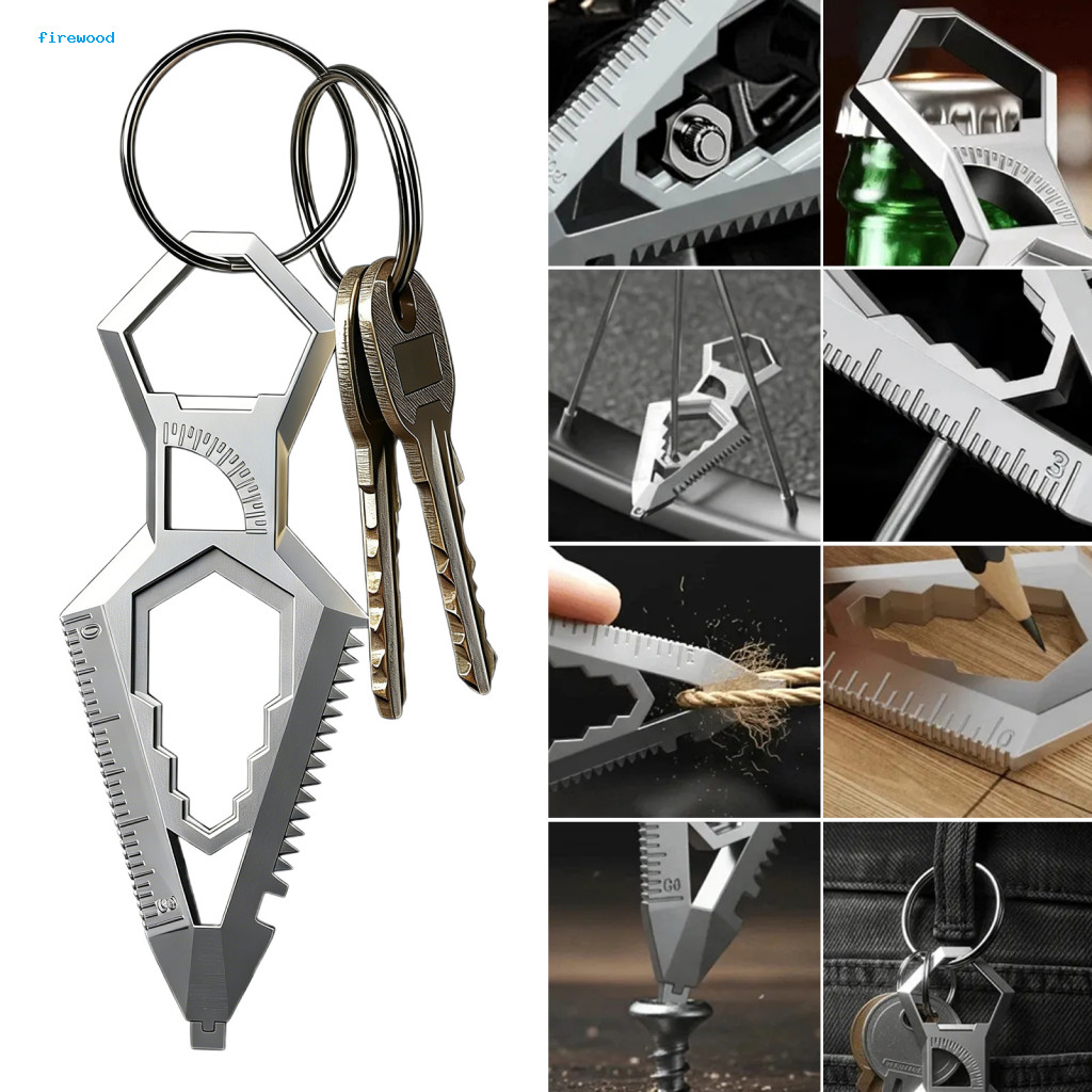 Thai| Di Động Edc Tiện Ích Edc Edc Multi Tool 1 hoặc 2 Chiếc Thép Không Gỉ 9 Trong 1 Móc Khóa Đa Năn