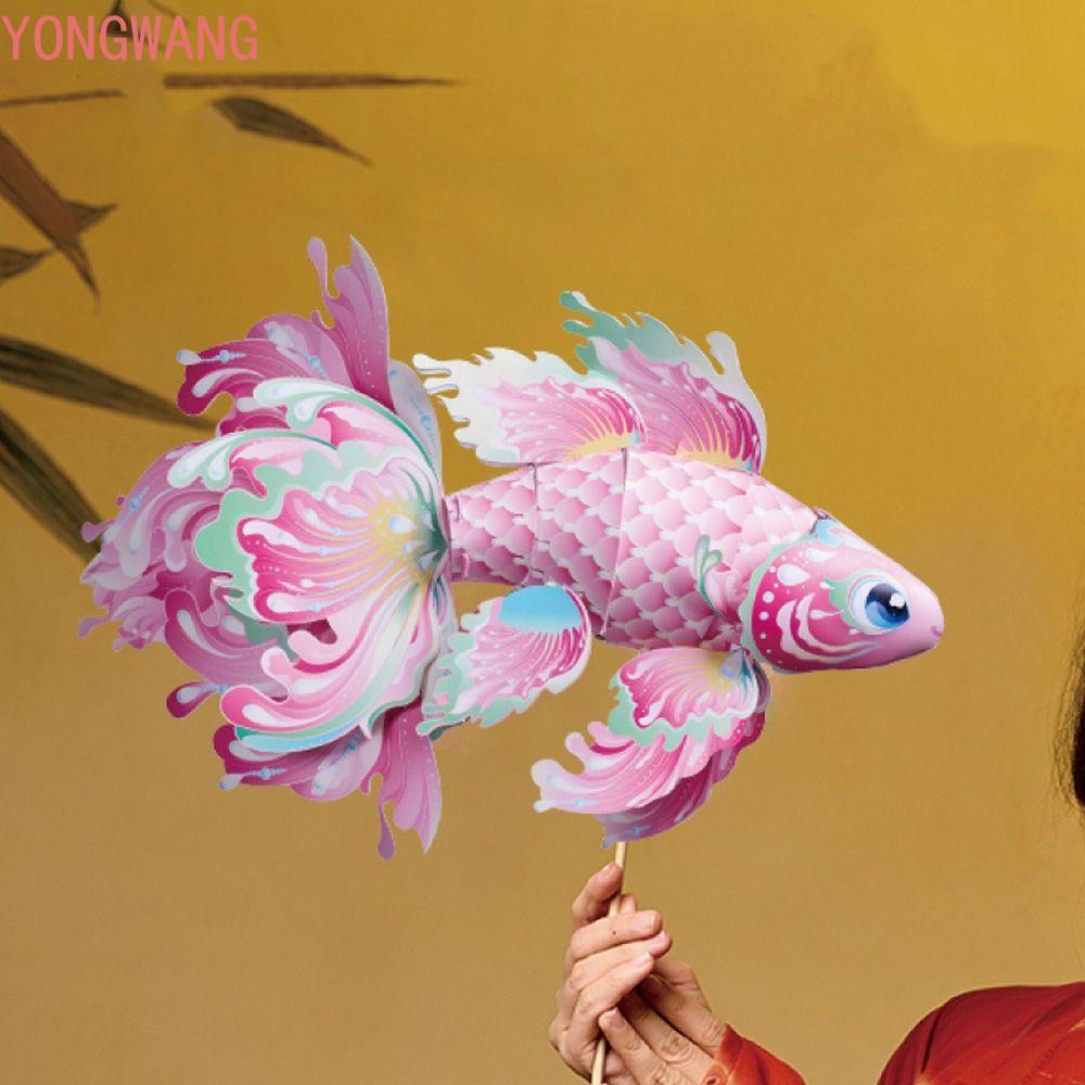 YONGWANG66ZX Đèn Lồng Cá Năm Mới, Phim Hoạt Hình Truyền Thống Trẻ Em Đèn Lồng Cầm Tay, Đồ Chơi Trẻ E