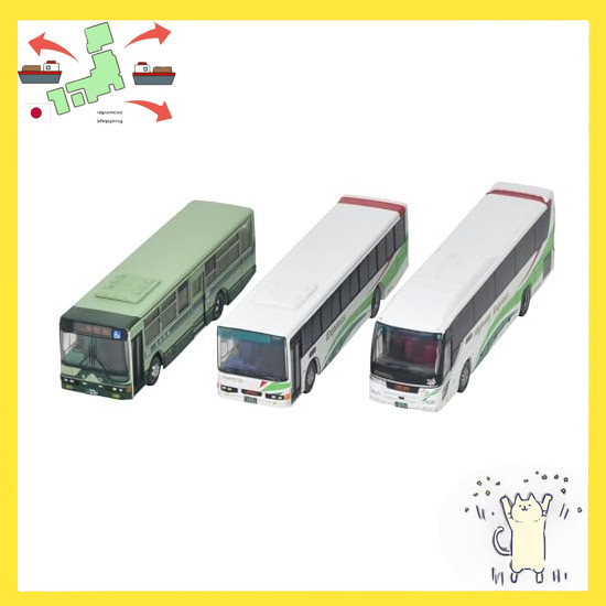 [Japanese Version] The Bus Collection Bascolle 80th Anniversary of Tono Railway, set of 3 diorama it