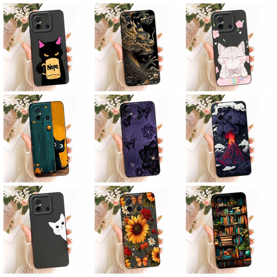 Ốp Lưng Cho Redmi 12C Silicon Thời Trang Sang Trọng Mát Kawaii Vỏ Sơn Dễ Thương 22120RN86G