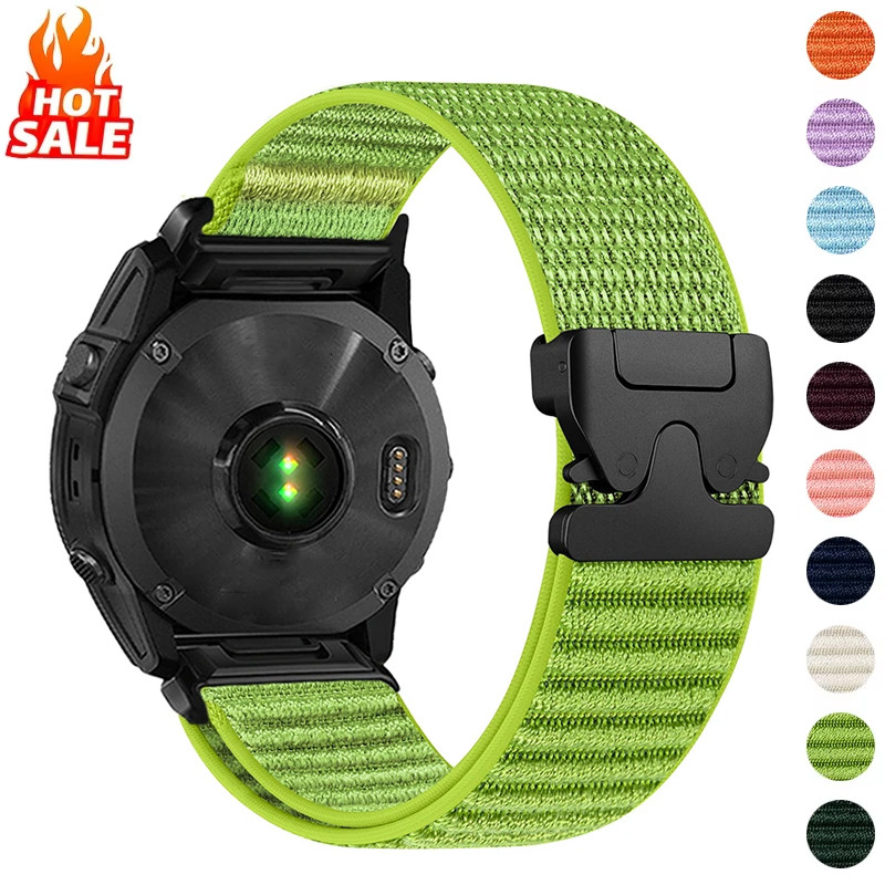 Quick Fit 20mm 22mm 26mm Dây đeo Nylon Tương thích cho Garmin Fenix 8 51mm 47mm 43mm Fenix 7 7X 7S 6