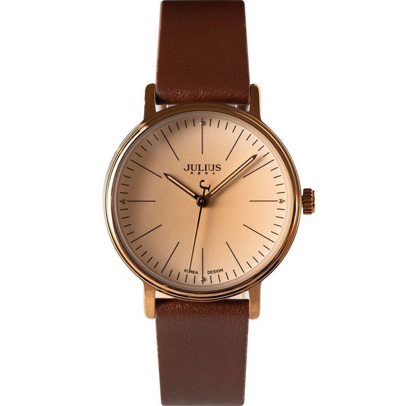 Đồng hồ siêu mỏng JULIUS JULIUS JULIUS chính hãng Hàn Quốc Tính khí thời trang đơn giản Cặp đôi dây 