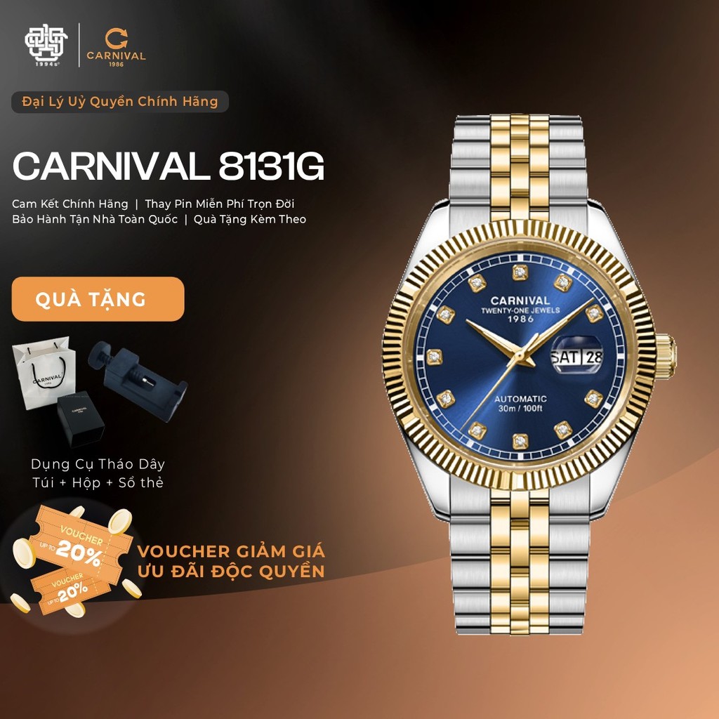 Đồng Hồ Nam Carnival 8131G-CV-X Hàng Chính Hãng 1994s WATCH