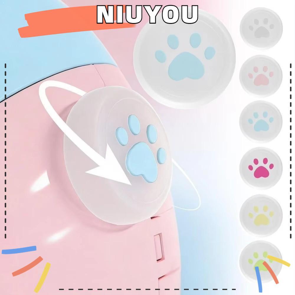 Nắp nút bảo vệ NIUYOU, Thiết kế in hình Mũ bảo vệ nút chống trượt, Vỏ núm hoạt hình bằng silicon mềm