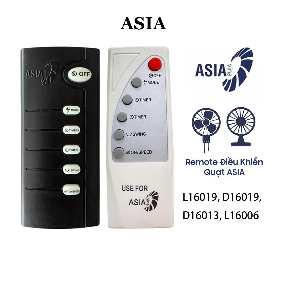 ALANK Remote Điều Khiển Quạt ASIA, Quạt treo tường/Quạt để bàn L16006, L16012, X16002