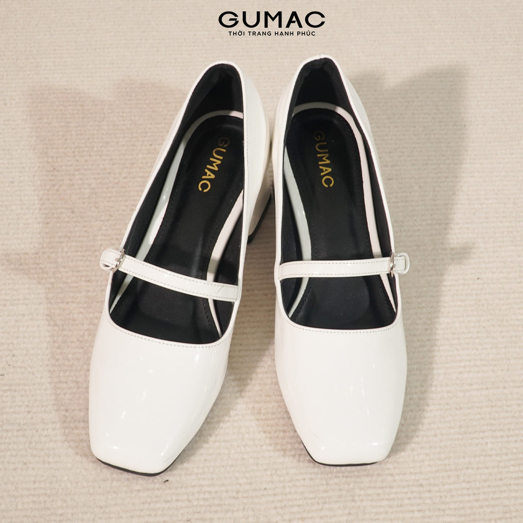 Giày cao gót phối khóa GUMAC GF04057
