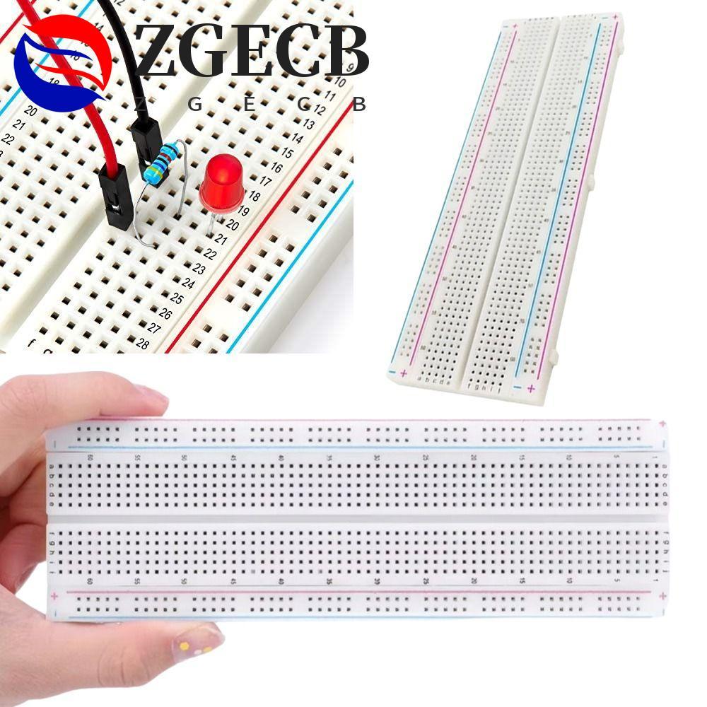 ZGECB MB-102 Breadboard, 830 Tie Points Red & Blue Wires 830-Hole Breadboard, Bộ dây cáp Jumper Hình