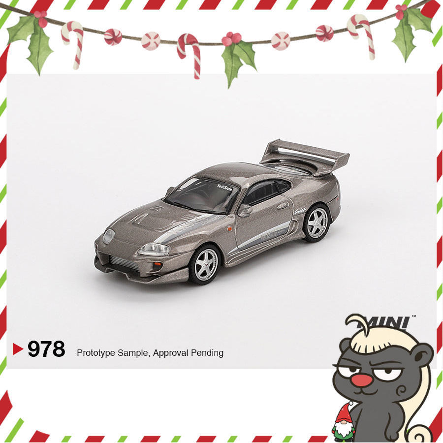 [HÀNG CÓ SẴN]  Mô hình xe Mini GT 1:64 Toyota Supra VeilSide Combat V-II Combat Grey 978