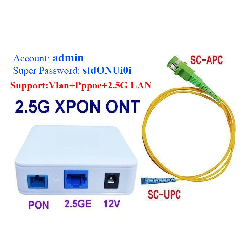 V2801Q 2.5G XPON ONT EPON GPON ONU Với Pppee