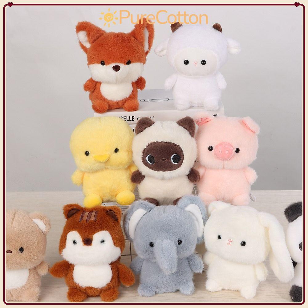 PURECOTTON0 Búp Bê Đồng Hành Sang Trọng, Gối Thú Nhồi Bông Voi 16cm, Kawaii Sang Trọng Siêu Mềm Động