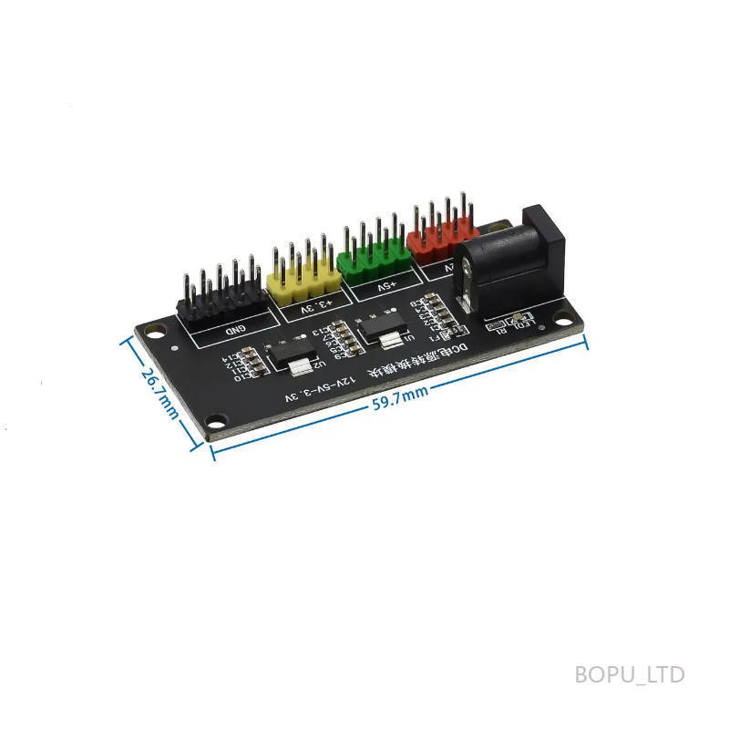 1 / 5 Mô-đun nguồn 3.3v 5v 12v Mô-đun chuyển đổi điện áp nhiều đầu ra DC-DC 12V sang 3.3v 5v 12v