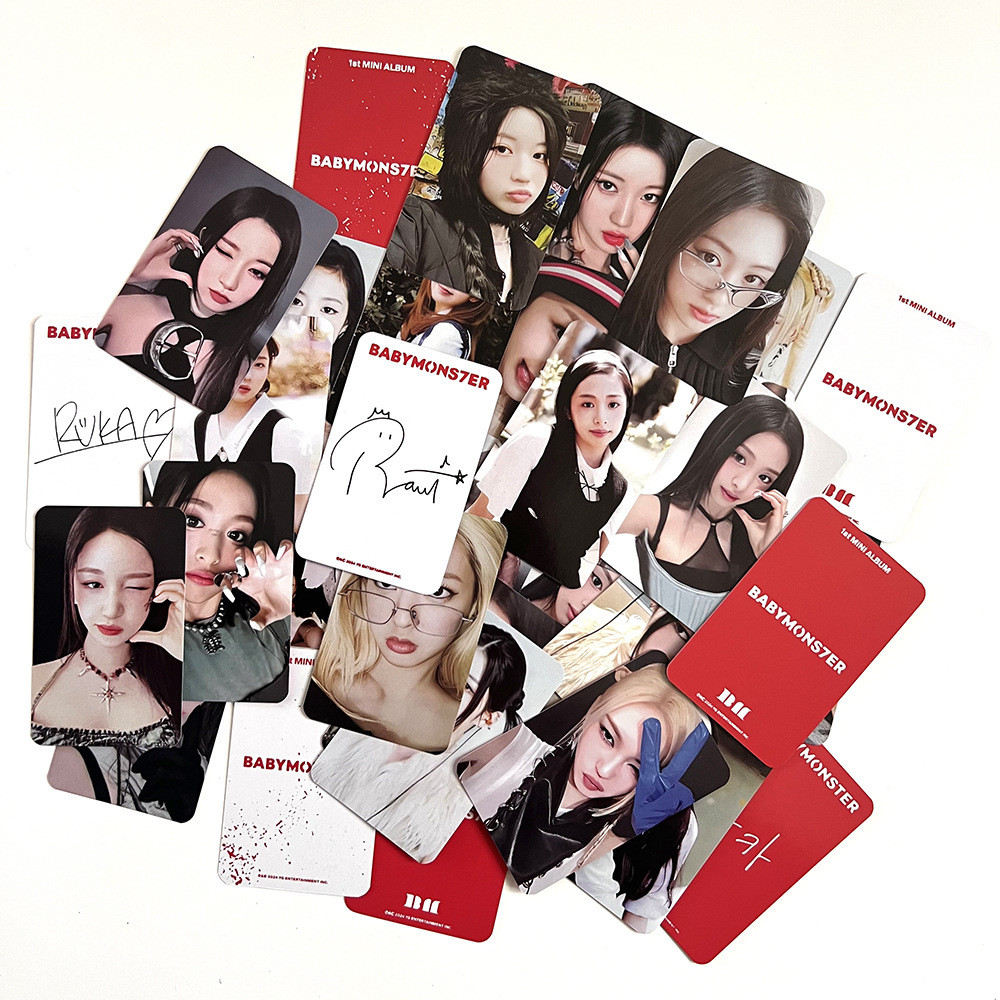 BÉMONSTER Hoa nở BÉMONSTER Hàng hóa Photocard BABYMONS7ER Thẻ ngẫu nhiên Ahyeon Zheng Yaxian Horn Gi